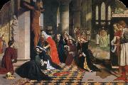 James Collinson The Renunciation of Queen Elizabeth of Hungary Spain oil painting artist